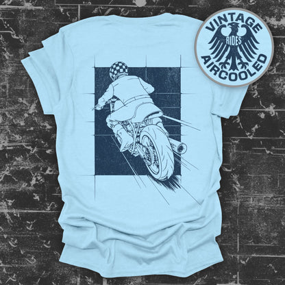 Vintage Rides Aircooled Motorcycle Graphic T-shirt product type