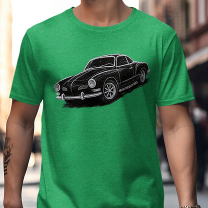 Classic Vintage Car Design Green Shirt product type