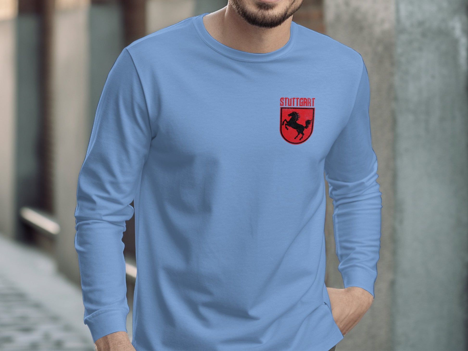 Stylish Stuttgart Logo Long Sleeve Shirt product