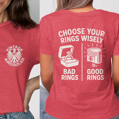 Vintage Aircooled Choose Your Rings Wisely T-shirt product type