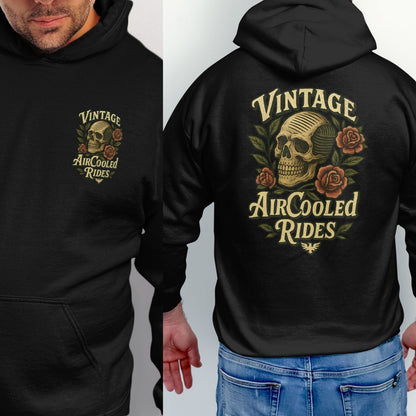 Vintage AirCooled Rides Skull Graphic Hoodie product