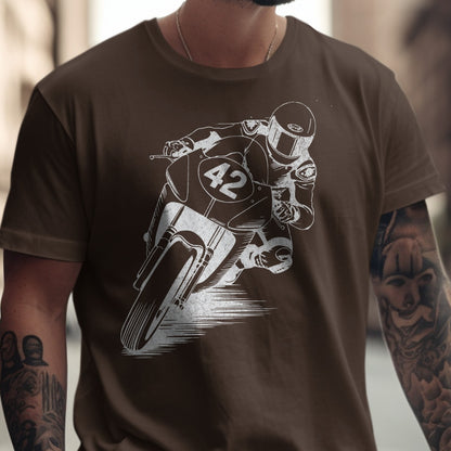 Vintage Motorcycle Racing Graphic Tee product
