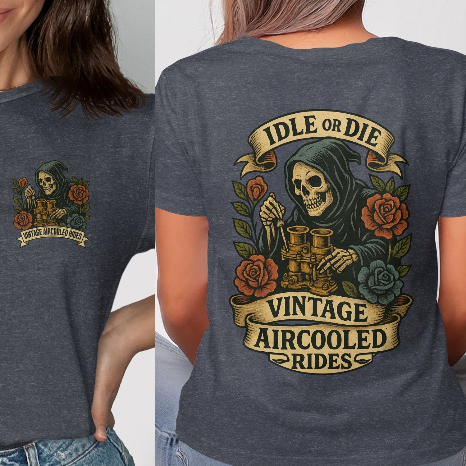 Idle or Die Vintage Aircooled Rides Shirt product