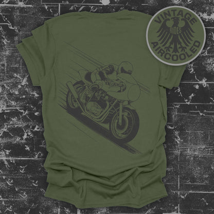 Vintage Rides Aircooled Motorcycle Print product