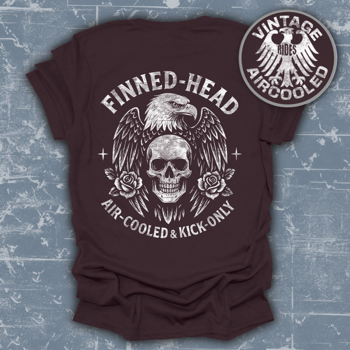 Finned-Head Air-Cooled & Kick-Only Vintage Rides Shirt