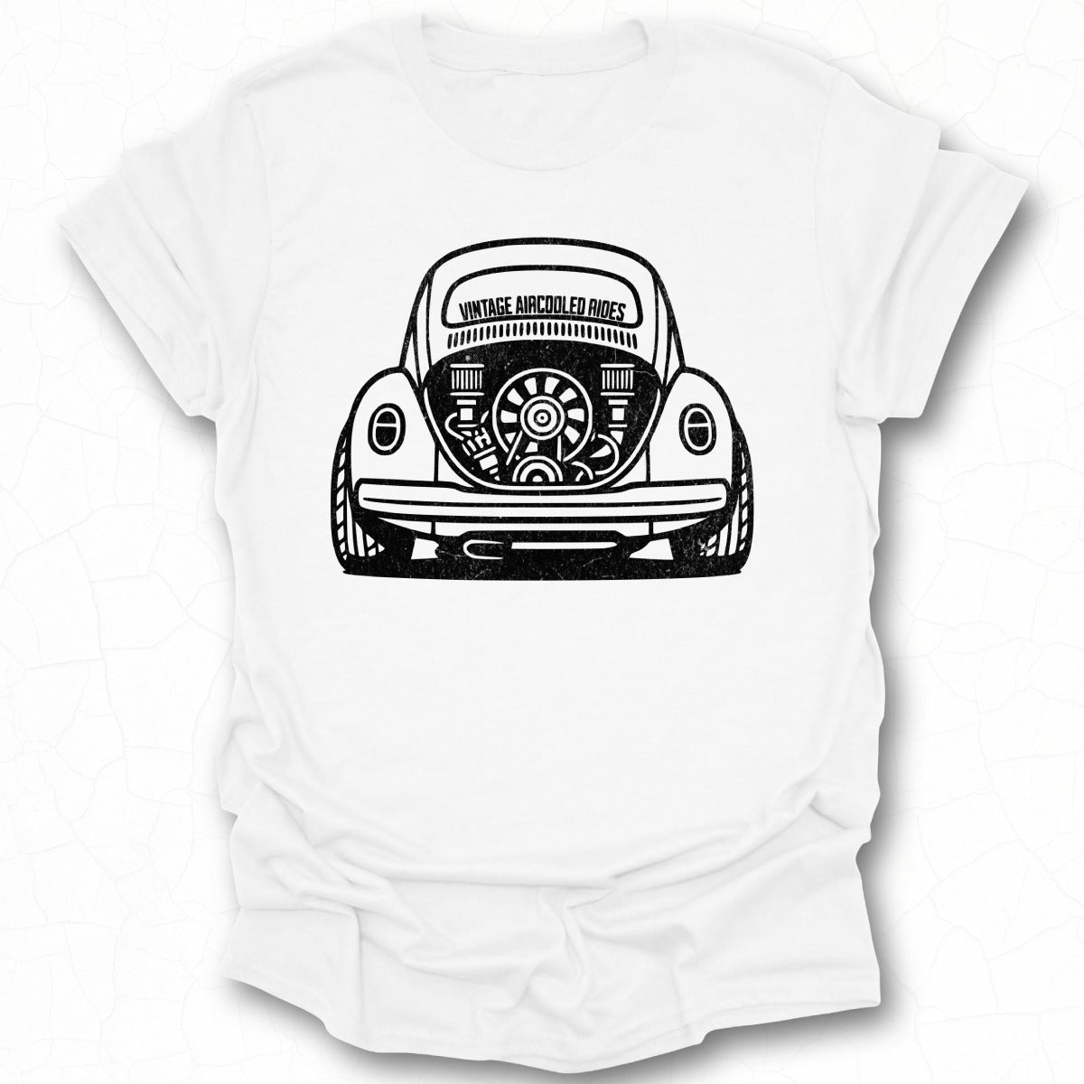 Vintage Aircooled Rides T-shirt with Classic Car Design