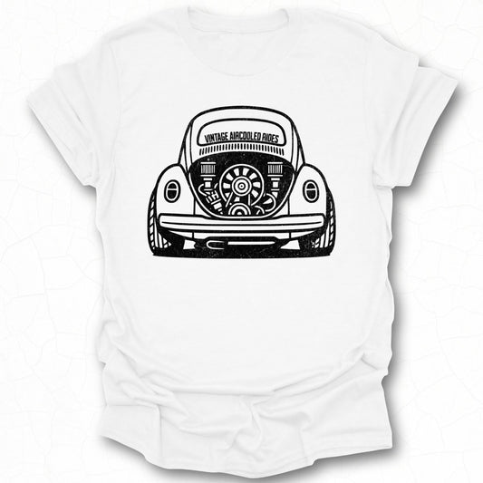 Vintage Aircooled Rides T-shirt with Classic Car Design