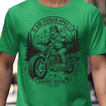 Air-Cooled Apes Bigfoot Bikers T-shirt Design