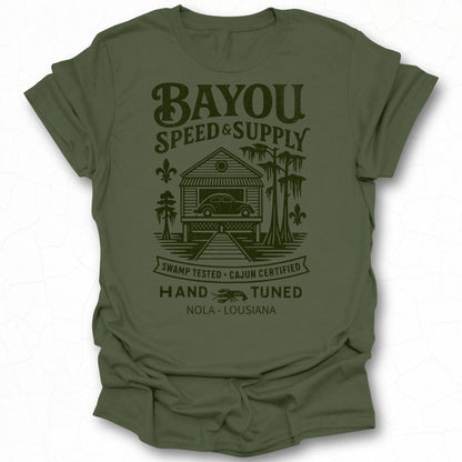 Bayou Speed & Supply Hand Tuned NOLA Graphic T-shirt