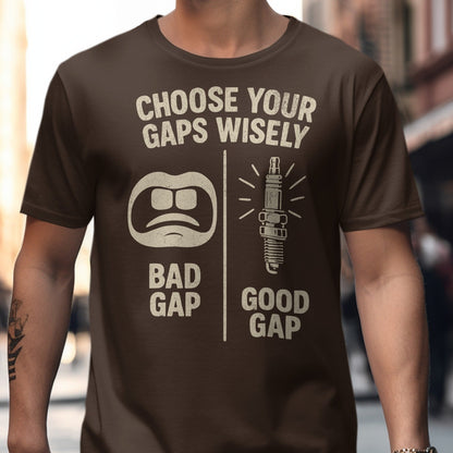 Choose Your Gaps Wisely Humorous T-Shirt Product