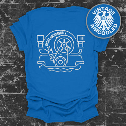 Vintage Aircooled Rides Engine Graphic T-Shirt