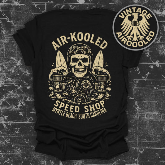 Air-Kooled Speed Shop Skull Design Vintage product