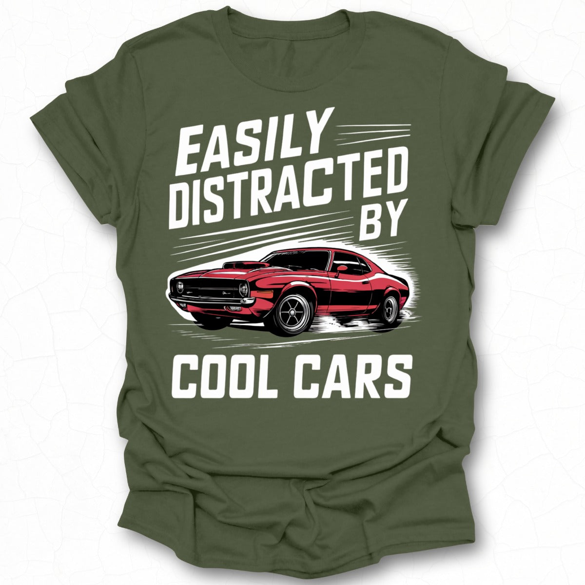 Easily Distracted by Cool Cars Graphic Tee product
