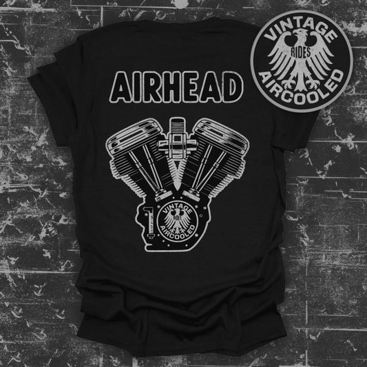 Airhead Vintage Rides Aircooled Black T-Shirt product