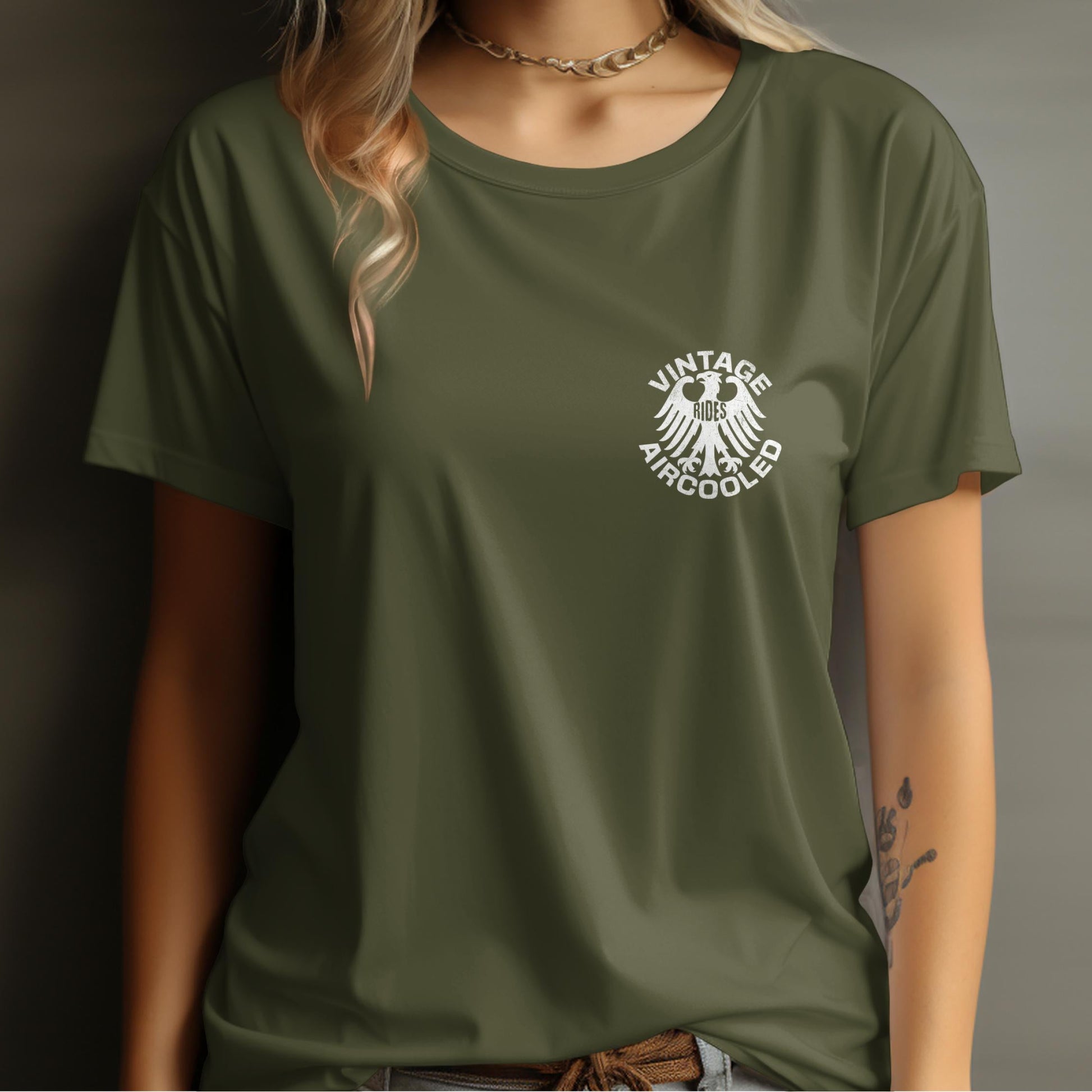 Vintage Aircooled Graphic Green T-Shirt product type