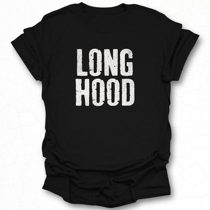 Long Hood Graphic Black T-Shirt Product