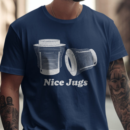 Nice Jugs Graphic Tee with Vintage Art Shirt product