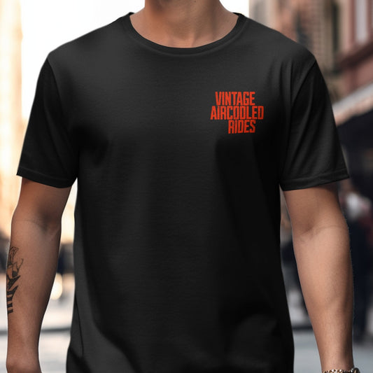 Vintage Aircooled Rides Print Black Shirt product
