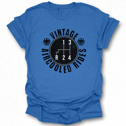 Vintage Aircooled Rides Gearshift T-shirt