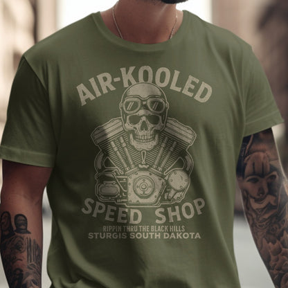 Air-Kooled Speed Shop Graphic T-Shirt Product Type