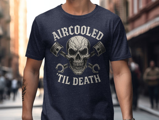 Aircooled Til Death Skull Graphic Print T-shirt product type