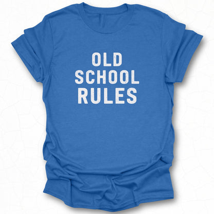 Old School Rules Graphic Tee Shirt