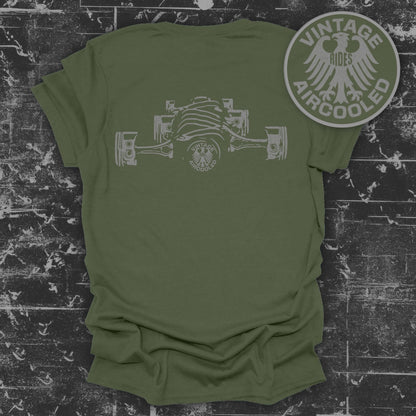 Vintage Aircooled Rides Graphic Tee Shirt product type