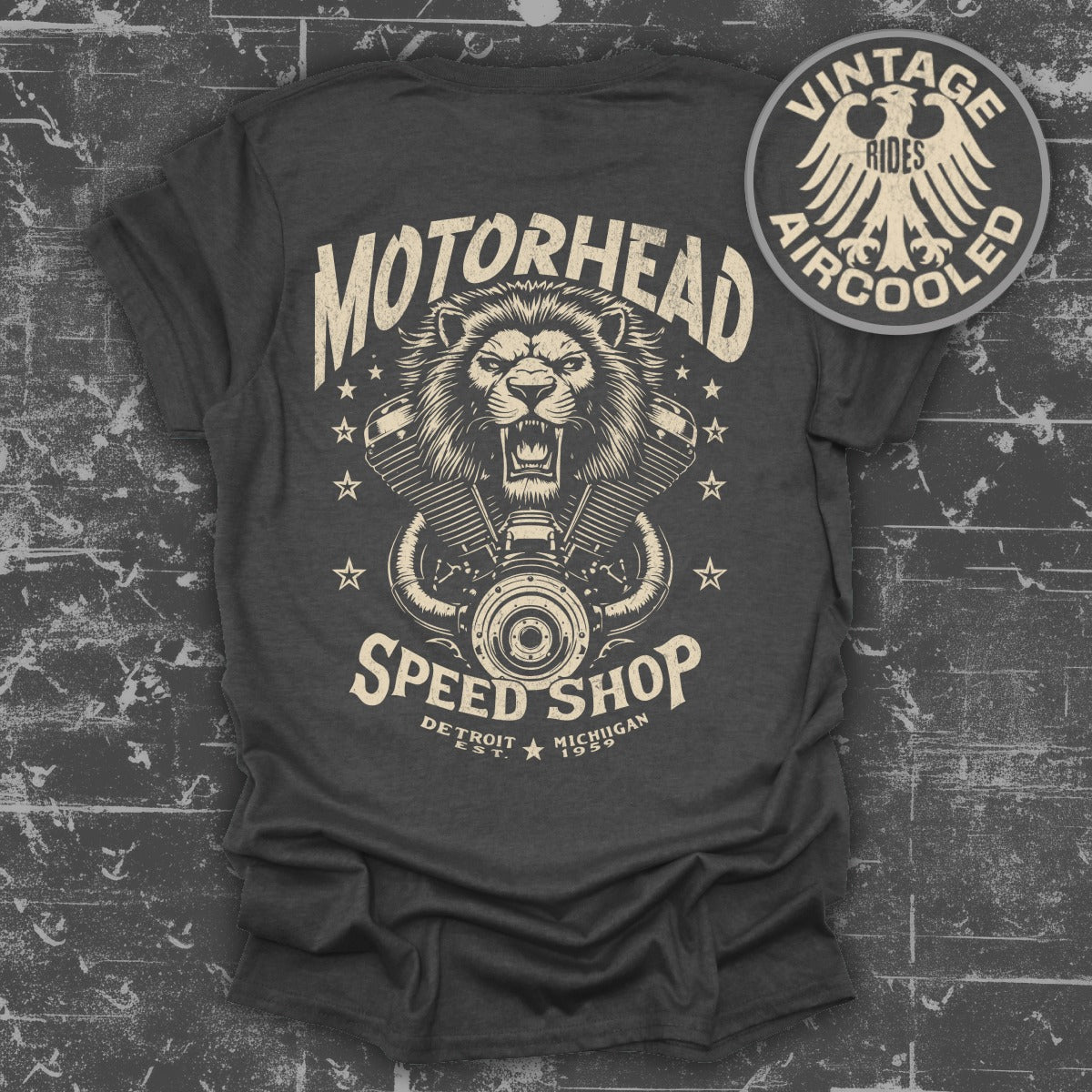 Vintage Rides Motorhead Speed Shop T-shirt