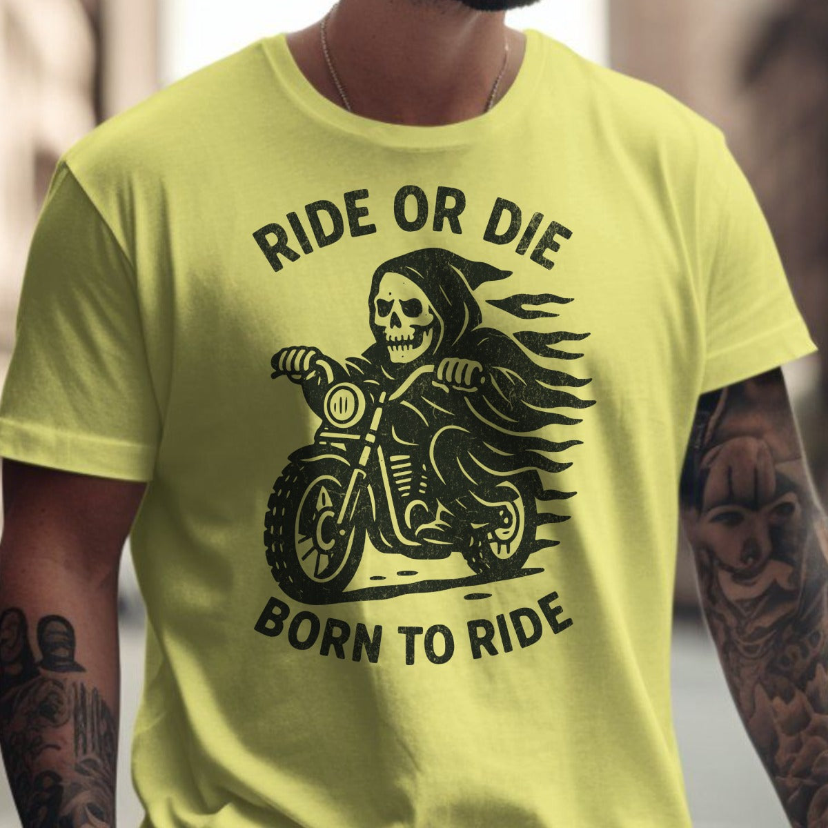 Ride or Die Born to Ride Graphic T-Shirt