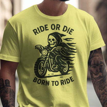 Ride or Die Born to Ride Graphic T-Shirt