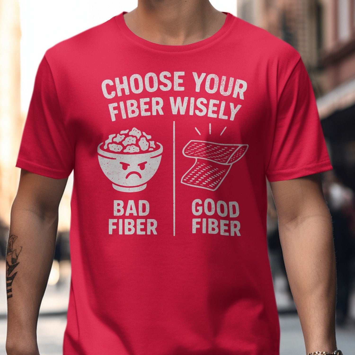 Choose Your Fiber Wisely Graphic T-Shirt product