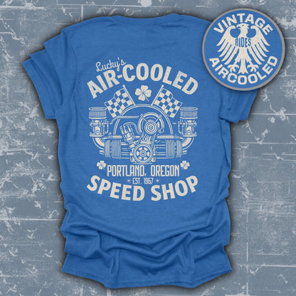 Lucky's Air-Cooled Speed Shop Vintage T-Shirt product
