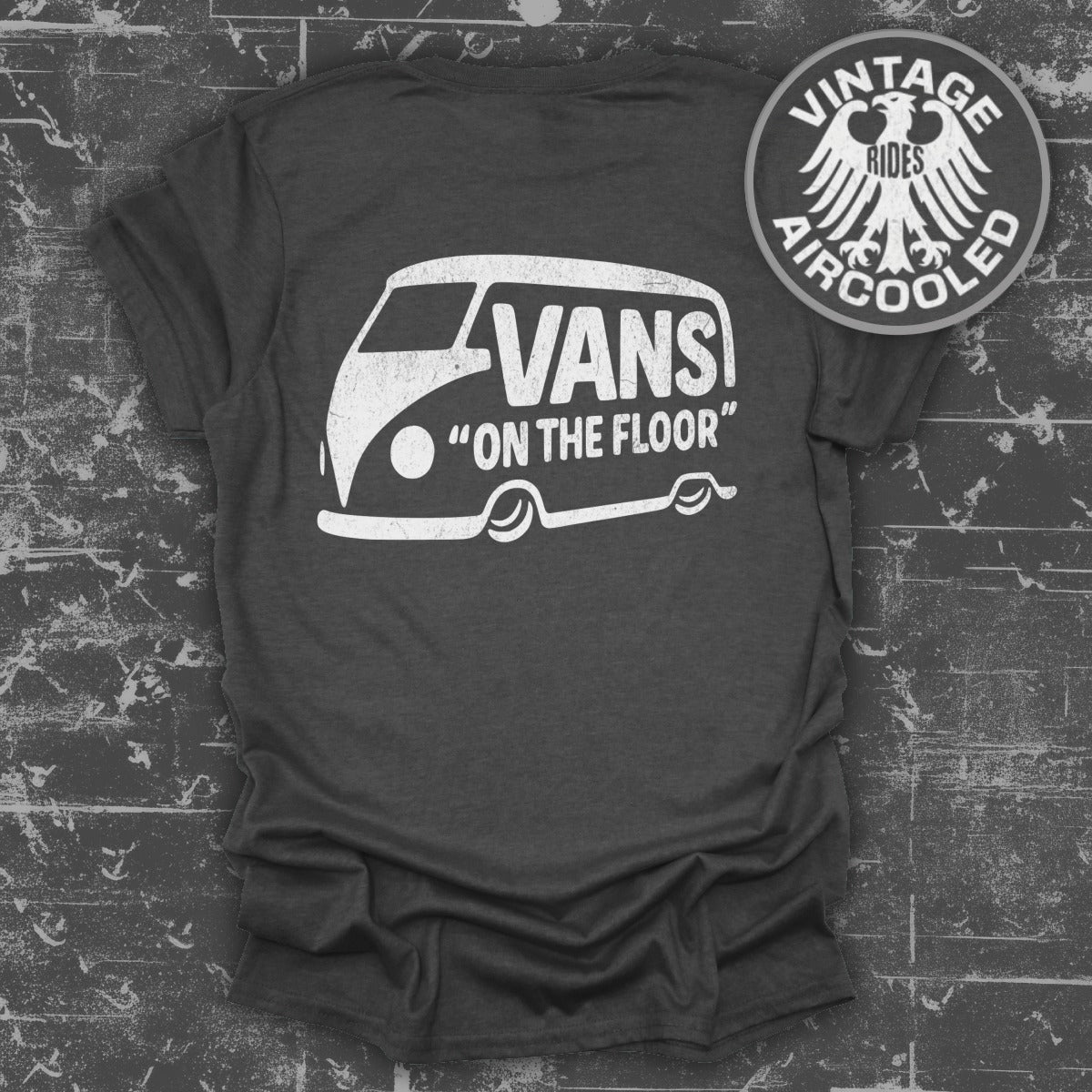 Vintage Rides Aircooled Van Graphic Tee