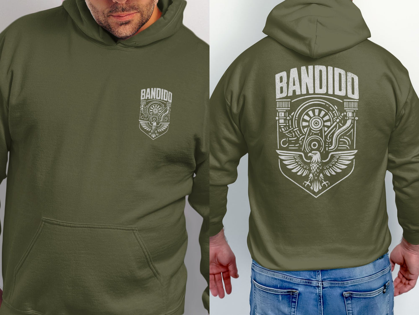 Bandido Graphic Print Green Hoodie product type