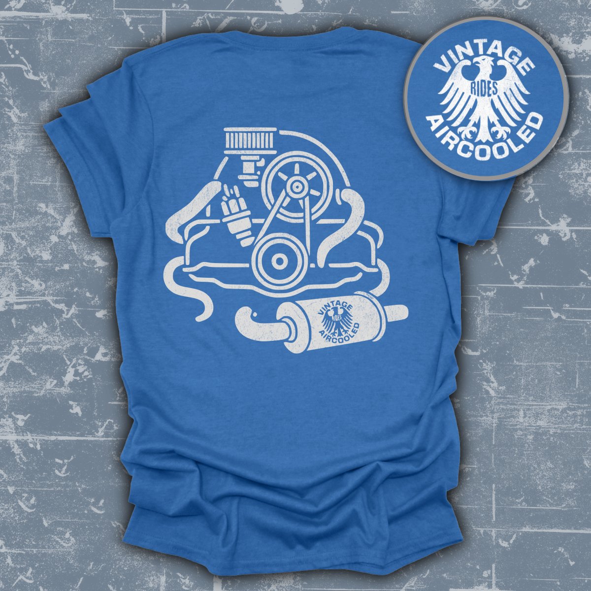 Vintage Rides Aircooled Mechanic Print Shirt product