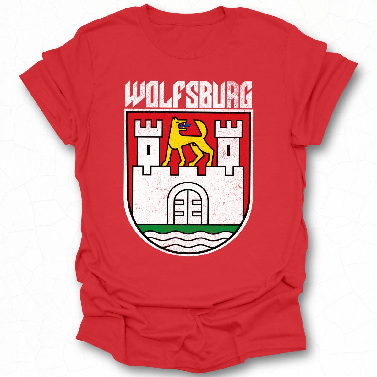 Wolfsburg Retro Style Graphic Print T-shirt