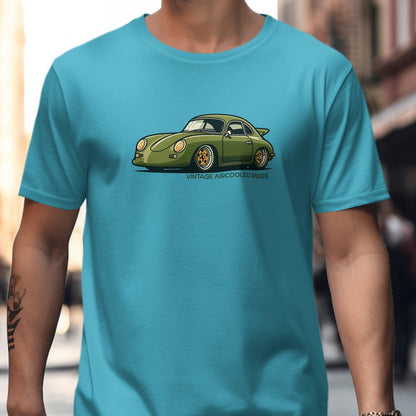 Vintage Aircooled Rides Graphic Teal T-Shirt product type
