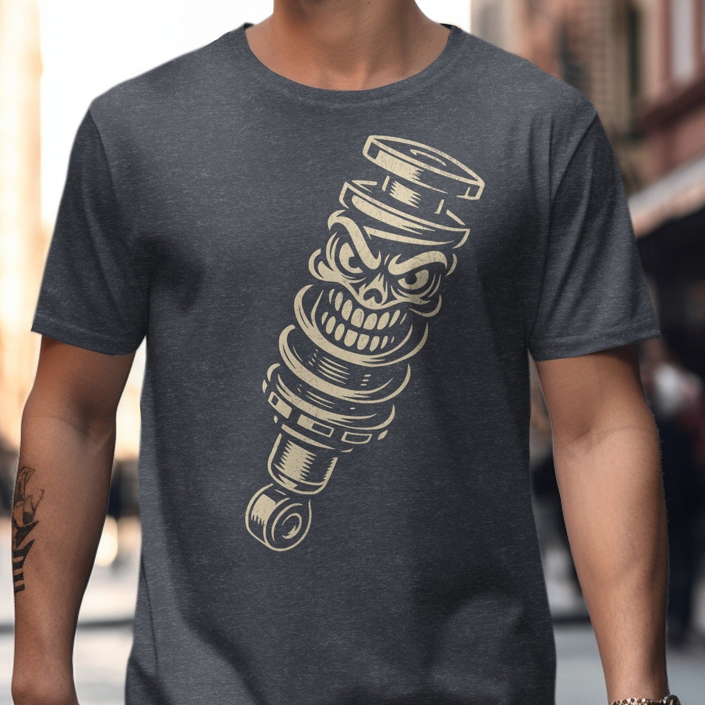 Skull Mechanic Design Men's T-Shirt product