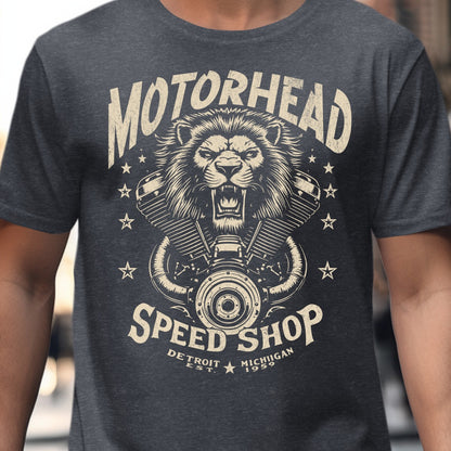 Motorhead Speed Shop Detroit Michigan T-shirt