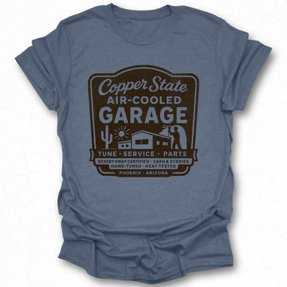 Copper State Air-Cooled Garage T-shirt with Classic Design