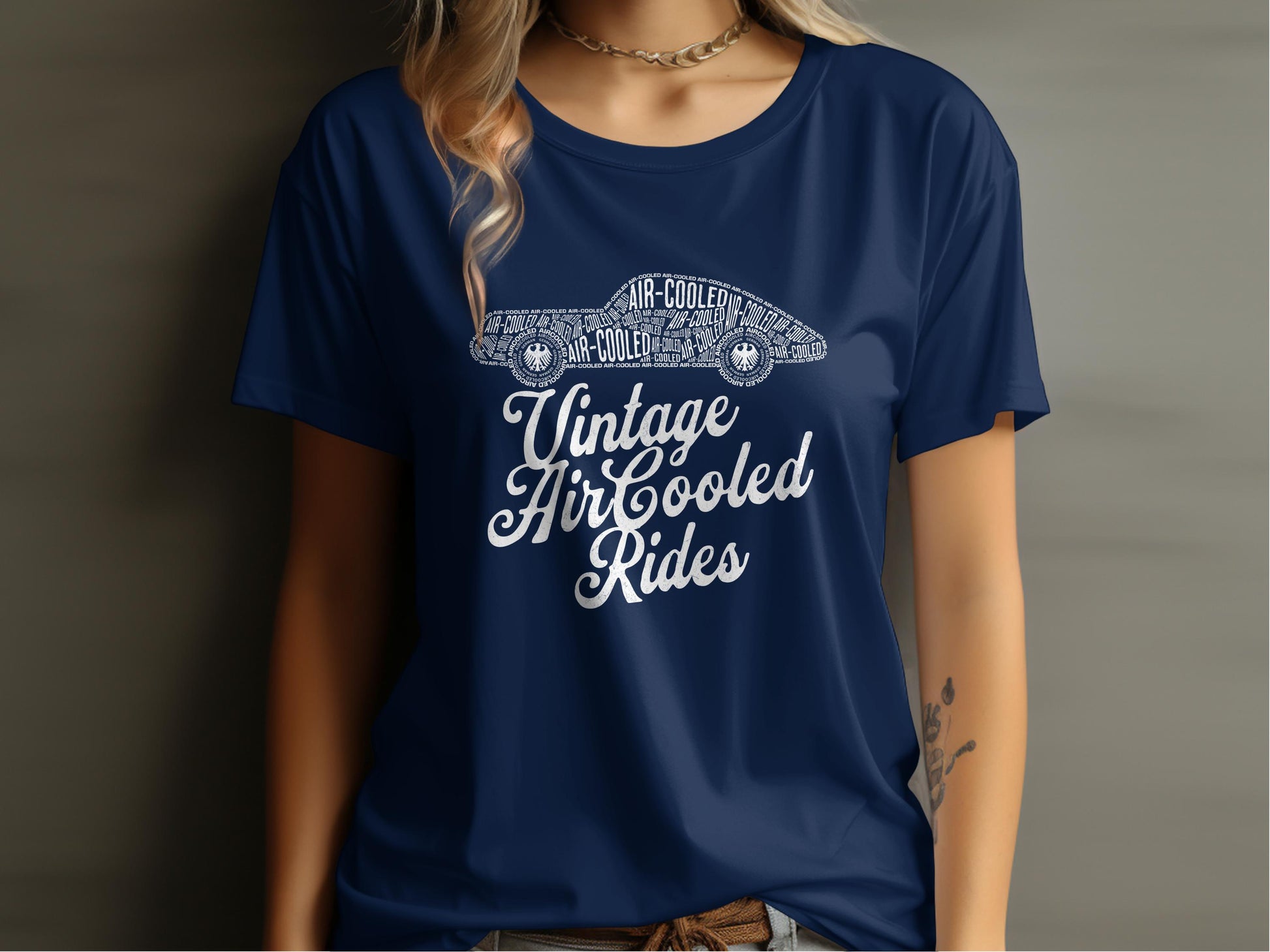 Vintage Air Cooled Rides Graphic Tee Shirt product