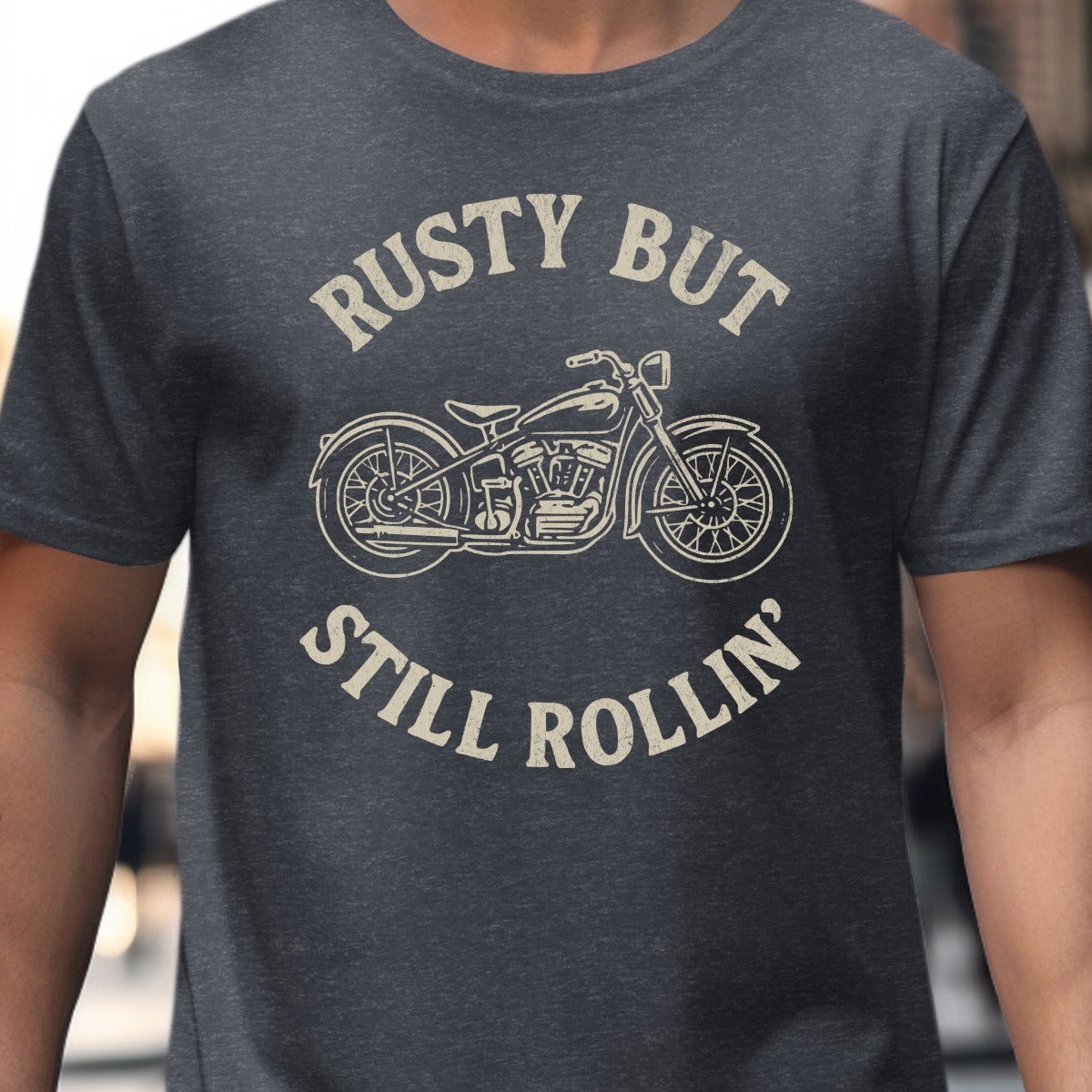 Rusty But Still Rollin' Motorcycle Graphic T-shirt product