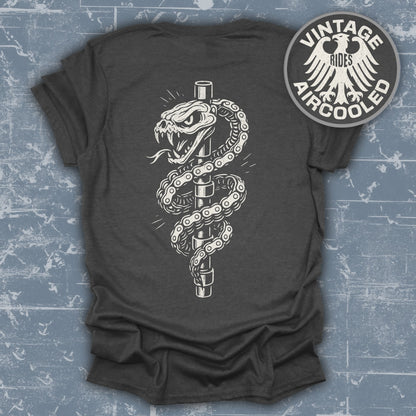 Vintage Rides Aircooled Snake Motorcycle T-Shirt product
