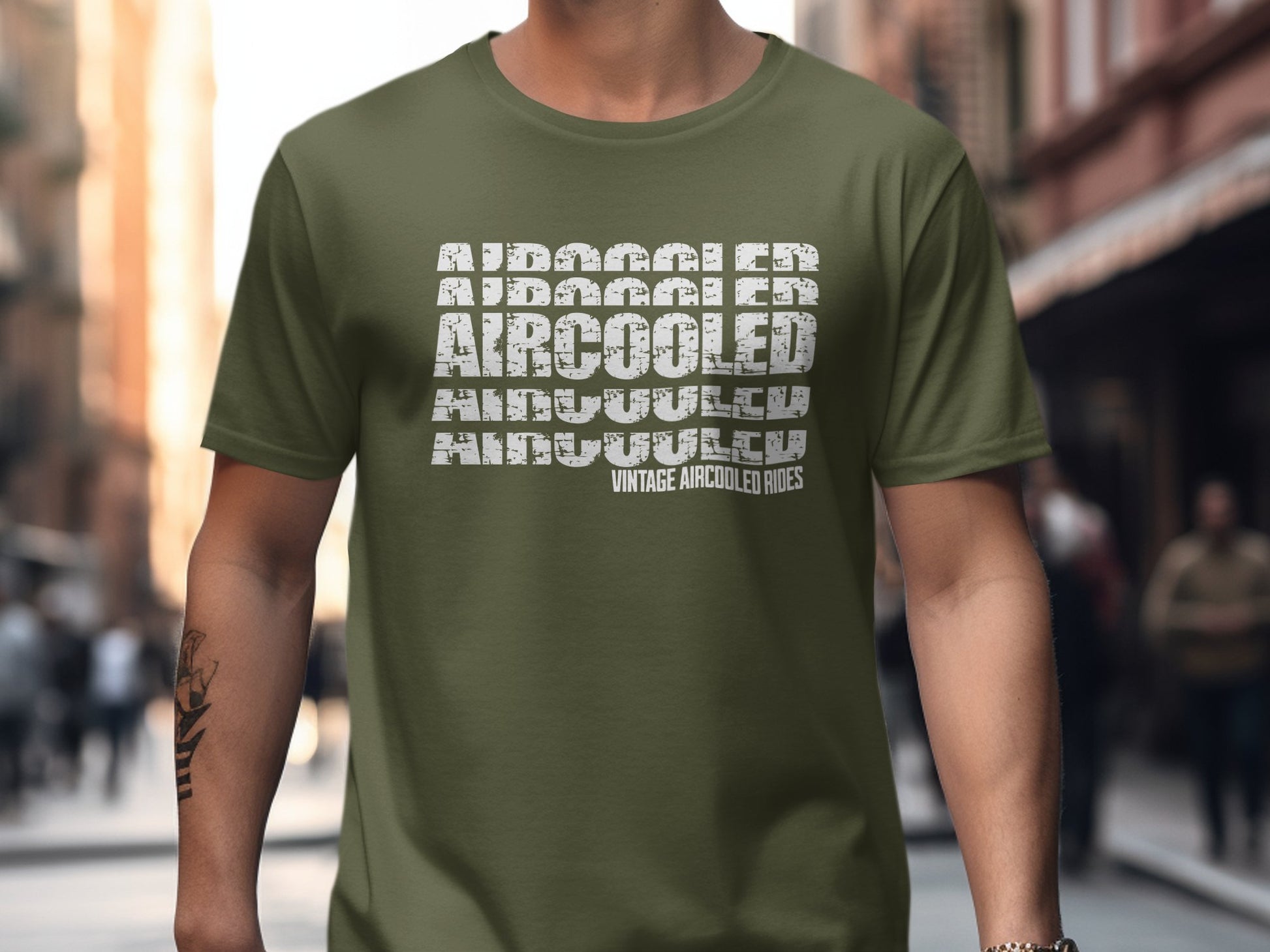 Vintage Aircooled Rides Graphic Tee Shirt product type