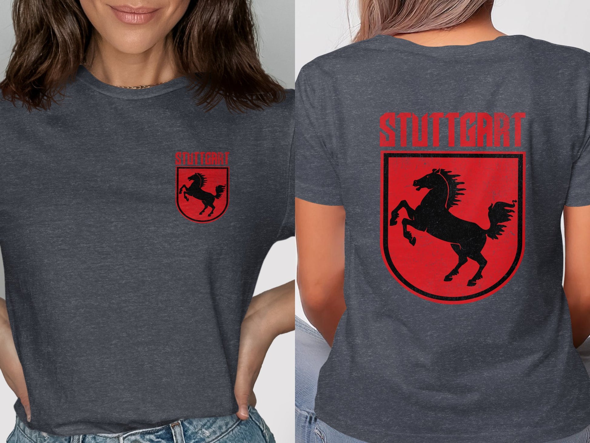 Stuttgart Shirt with Black Horse Emblem Design product type
