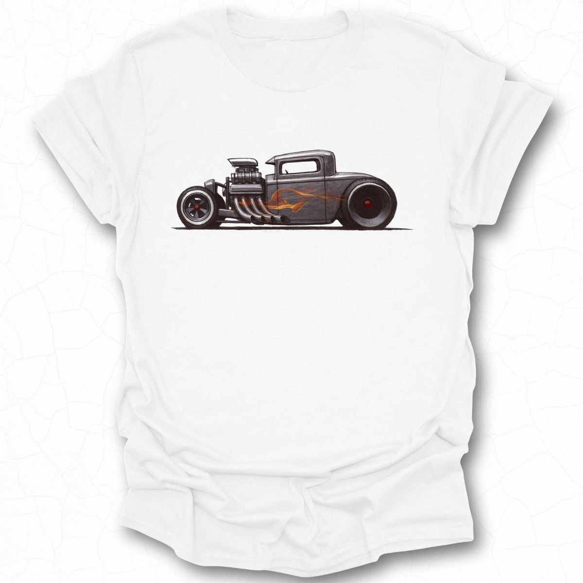 Vintage Hot Rod Graphic Design T-Shirt