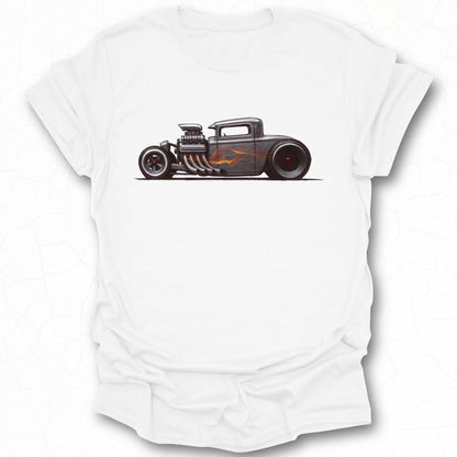 Vintage Hot Rod Graphic Design T-Shirt