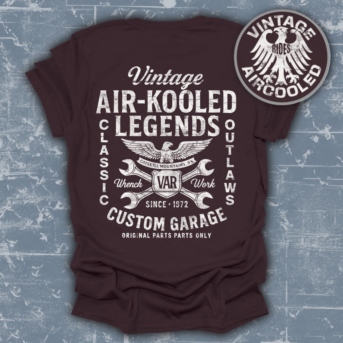 Vintage Air Cooled Legends Custom Garage Shirt