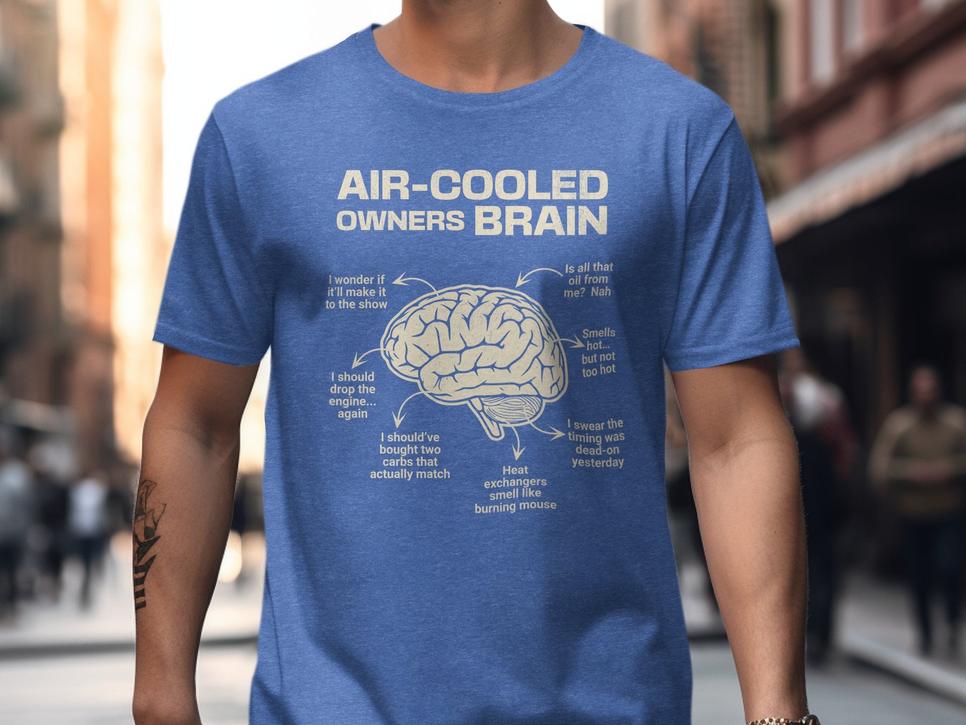 Air Cooled Owners Brain Humorous T-Shirt product