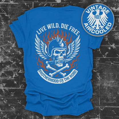 Live Wild Die Free Graphic Brotherhood T-shirt product